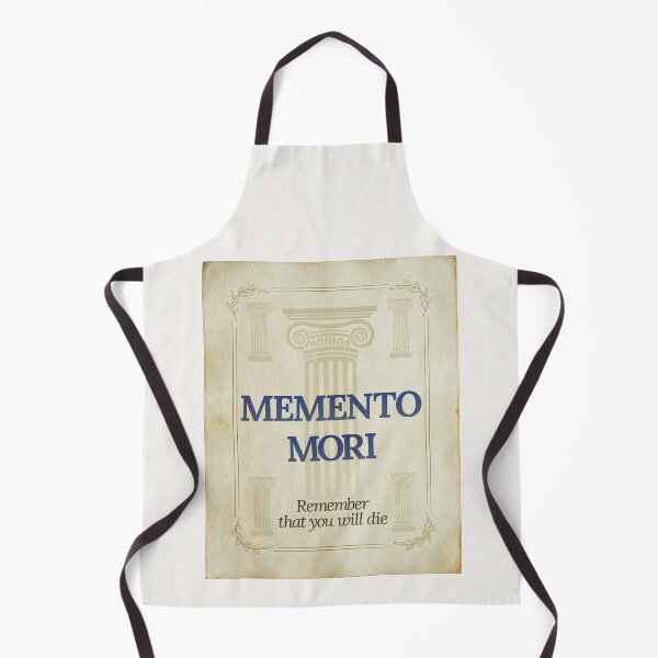 Item preview, Memento Mori - Elegant Script Stoic Quote - Egyptian Blue Version designed and sold by Stoic Core.