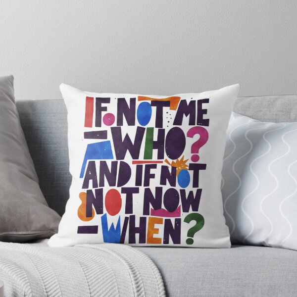 Item preview, If Not Me, Who? Hillel Quote Jewish Activism designed and sold by Amber Dove Studio.