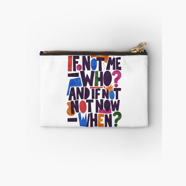 Item preview, If Not Me, Who? Hillel Quote Jewish Activism designed and sold by Amber Dove Studio.