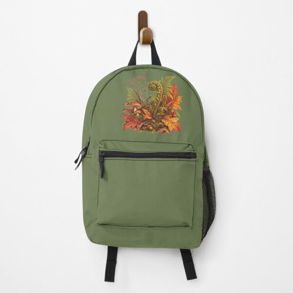 Item preview, Cottagecore Fern & Autumn Leaves Watercolor Art – Cozy Halloween Print designed and sold by MagicMakerPh.