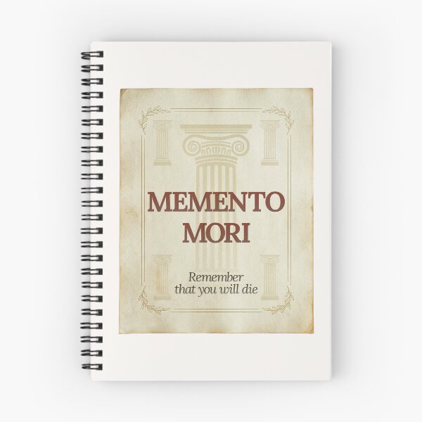 Item preview, Memento Mori - Elegant Script Stoic Quote - Roman Red Version designed and sold by Stoic Core.