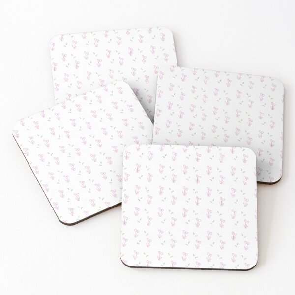 Item preview, Minimalist Cute Light Pink Tulip Line Art Design designed and sold by eriscreates.