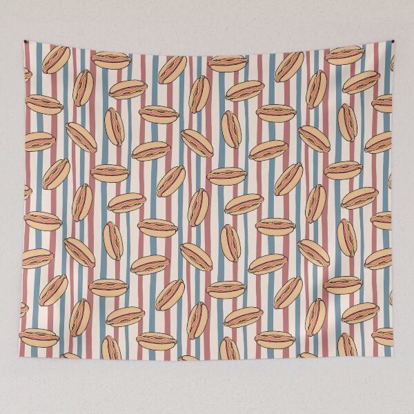 Item preview, Hotdog Stripes designed and sold by CreativeDraws42.