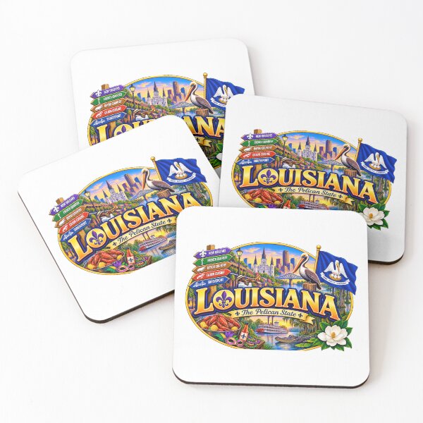 Item preview, Louisiana Pelican State Travel Doodle designed and sold by Awarrie.