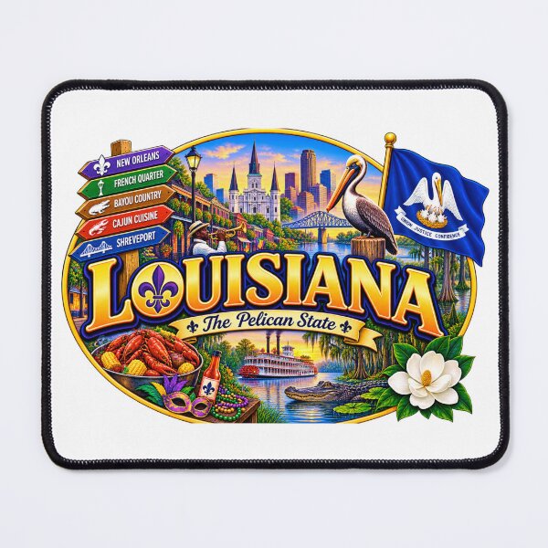 Item preview, Louisiana Pelican State Travel Doodle designed and sold by Awarrie.
