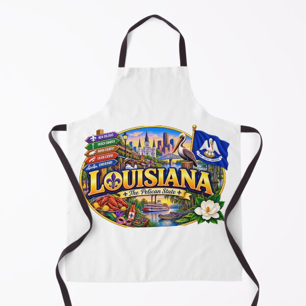 Item preview, Louisiana Pelican State Travel Doodle designed and sold by Awarrie.