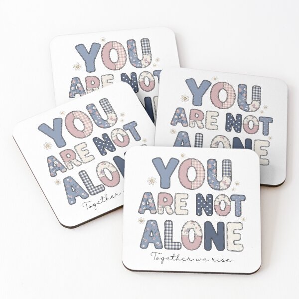 Item preview, You Are Not Alone Floral Positive Message T-Shirt designed and sold by StickerNestYou.