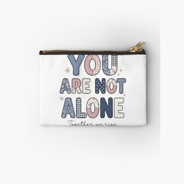 Item preview, You Are Not Alone Floral Positive Message T-Shirt designed and sold by StickerNestYou.