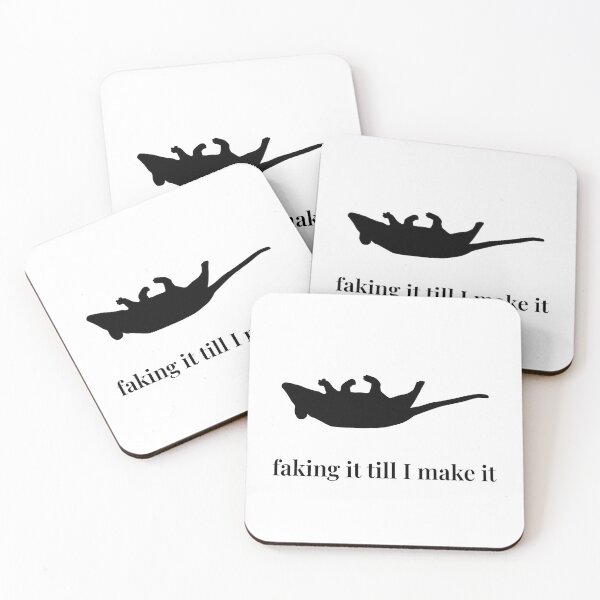 Item preview, Copy of Faking It Till I Make It – Minimalist Opossum Silhouette designed and sold by Soulink-Studio.