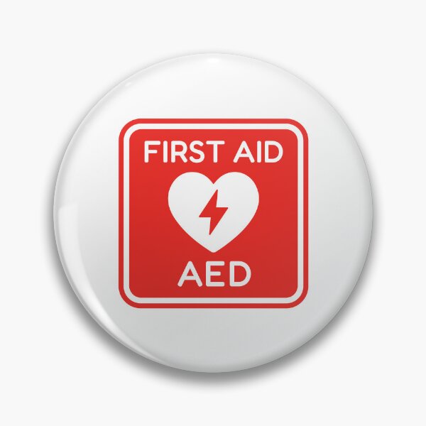 Item preview, First Aid AED Emergency Heart Sign designed and sold by VectorForge Studio.