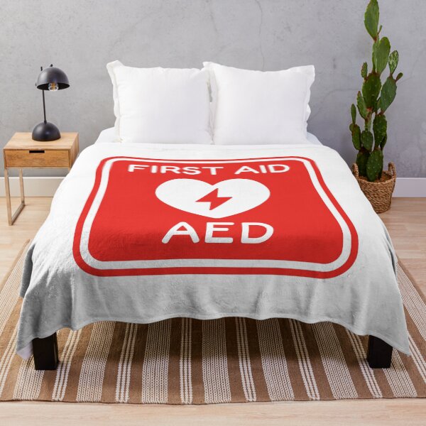 Item preview, First Aid AED Emergency Heart Sign designed and sold by VectorForge Studio.