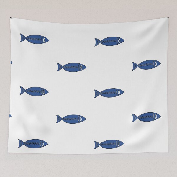 Item preview, Little Blue Fish designed and sold by SombreroDoodles.