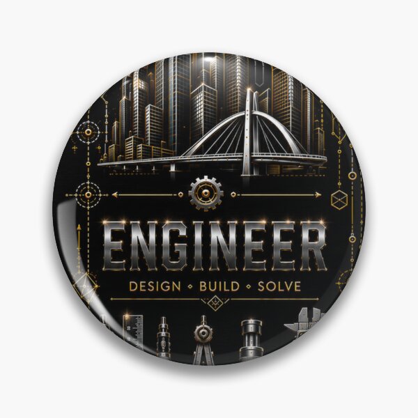 Item preview, Engineer Obsidian Black Metallic – Premium Engineering Design designed and sold by HO•Designs.