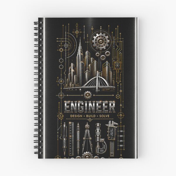 Item preview, Engineer Obsidian Black Metallic – Premium Engineering Design designed and sold by HO•Designs.