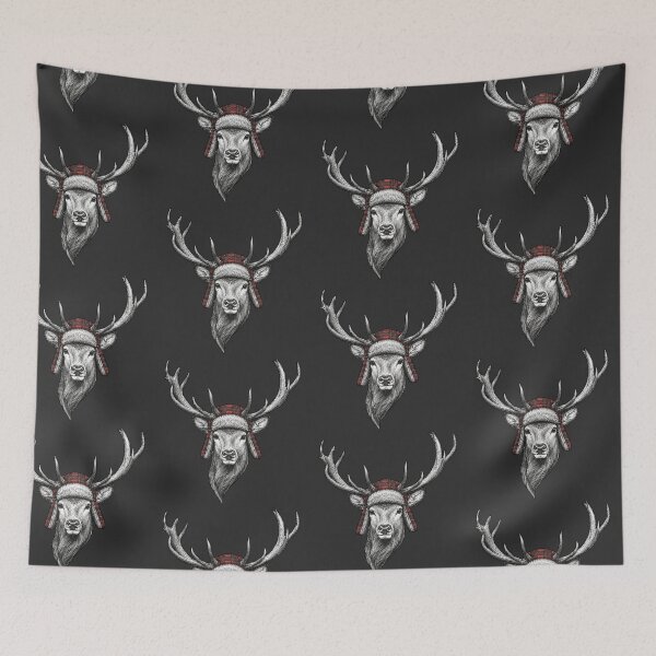 Item preview, Plaid Trapper Hat Deer designed and sold by Silvered-Wings.