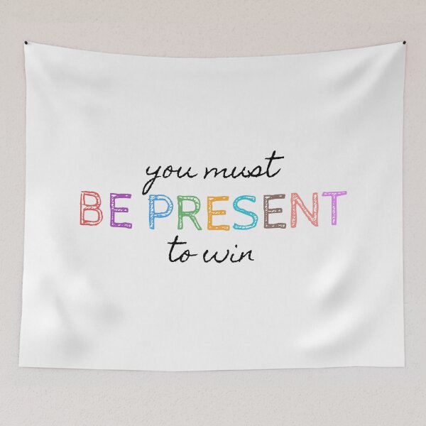 Item preview, You Must Be Present To Win designed and sold by PublicArtDesign.