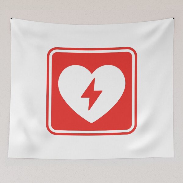 Item preview, Emergency Heart Defibrillator Symbol designed and sold by VectorForge Studio.
