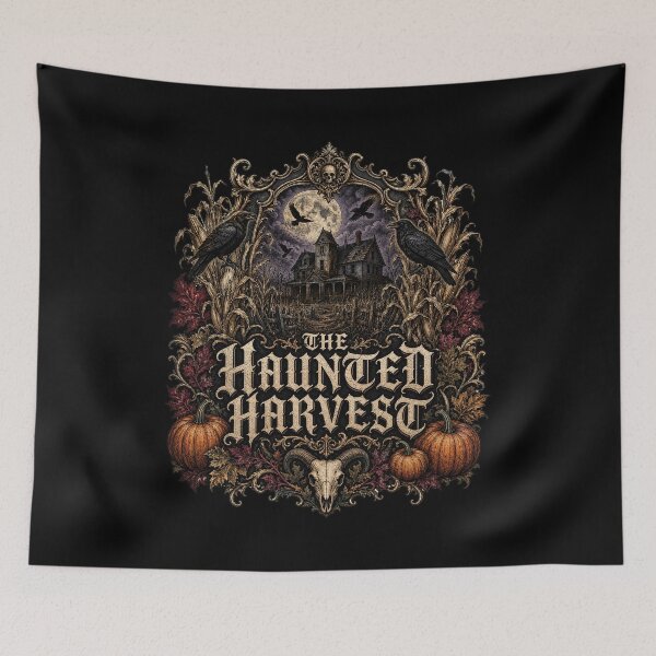 Item preview, Halloween Haunted Harvest – Dark Autumn Halloween  designed and sold by Uglyandcute.