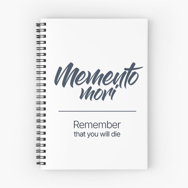 Item preview, Memento Mori – Minimalist Style Stoic Quote - Dark Version designed and sold by Stoic Core.