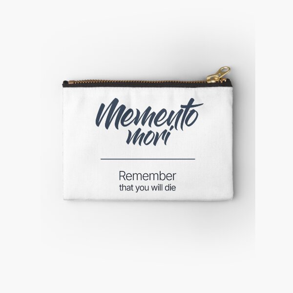 Item preview, Memento Mori – Minimalist Style Stoic Quote - Dark Version designed and sold by Stoic Core.