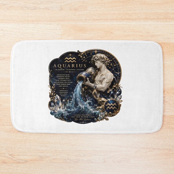 Item preview, Aquarius The Visionary Marble Statue designed and sold by Zodiac Celestial Art.