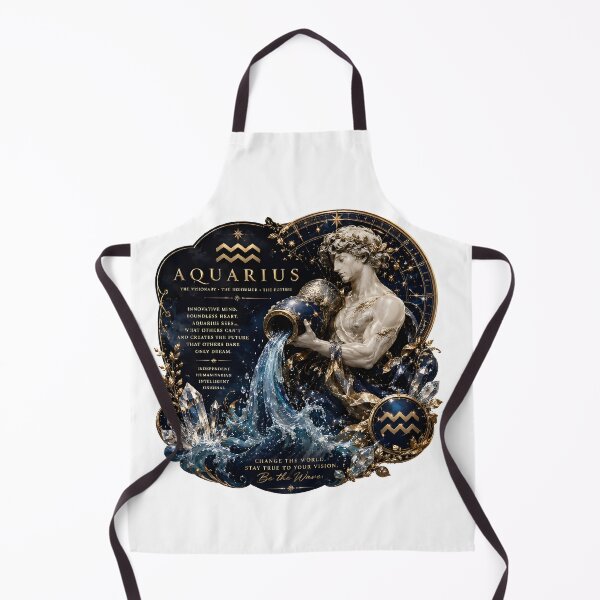 Item preview, Aquarius The Visionary Marble Statue designed and sold by Zodiac Celestial Art.