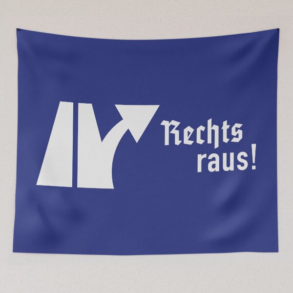 Item preview, Turn right! (Against the right / Fraktur / Politics / Exit / Sign / Traffic sign) designed and sold by Roderix.