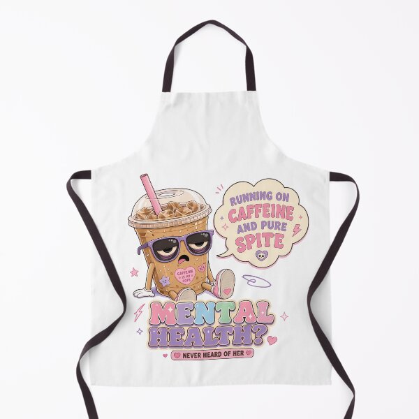 Item preview, Running On Caffeine Mental Health Funny Quote designed and sold by BobbyTee Merch.