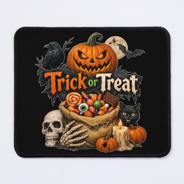 Item preview, Vintage Spooky Trick or Treat Halloween Candy Bag designed and sold by DeliaDesignsCo.