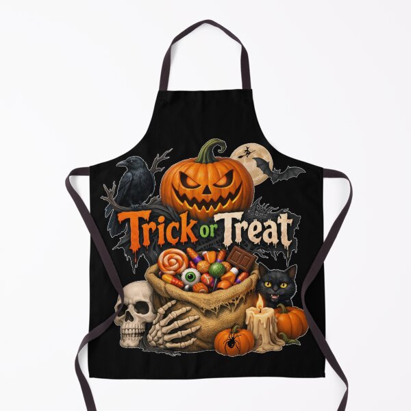Item preview, Vintage Spooky Trick or Treat Halloween Candy Bag designed and sold by DeliaDesignsCo.