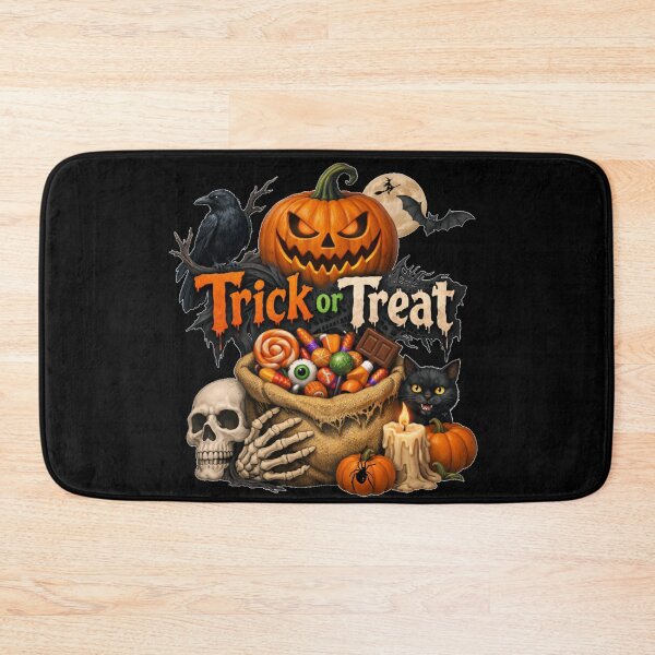 Item preview, Vintage Spooky Trick or Treat Halloween Candy Bag designed and sold by DeliaDesignsCo.