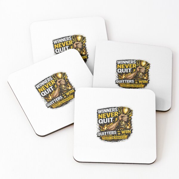 Item preview, Winners Never Quit Motivational Sticker designed and sold by Hustlingminds.