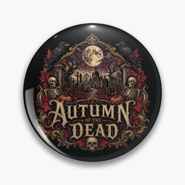 Item preview, Halloween Autumn of the Dead – Dark Fall Macabre Sticker designed and sold by Uglyandcute.