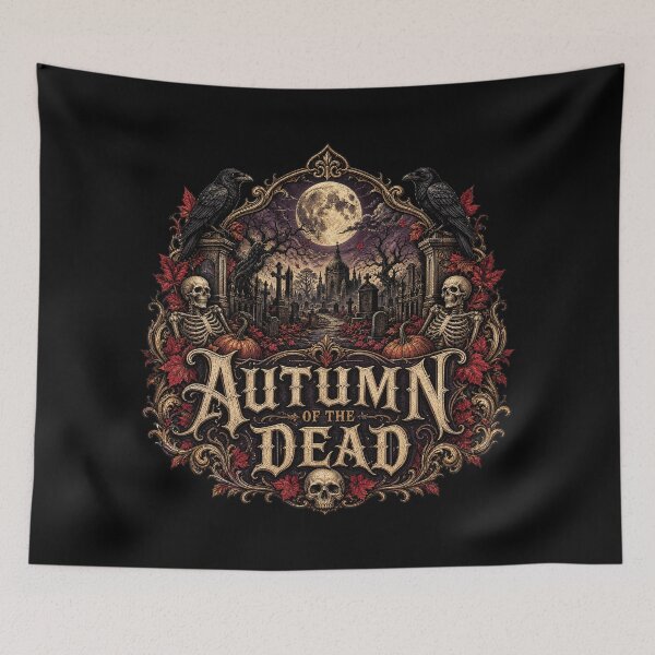 Item preview, Halloween Autumn of the Dead – Dark Fall Macabre Sticker designed and sold by Uglyandcute.
