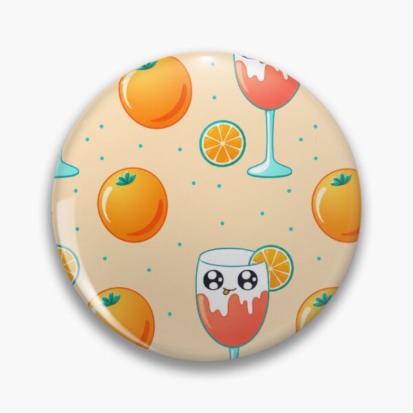 Item preview, Cute Kawaii Orange Drink Pattern Illustration designed and sold by suha-art.