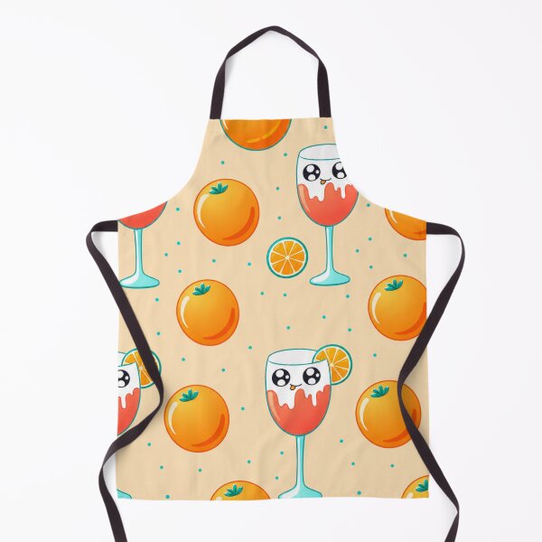 Item preview, Cute Kawaii Orange Drink Pattern Illustration designed and sold by suha-art.