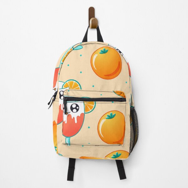 Item preview, Cute Kawaii Orange Drink Pattern Illustration designed and sold by suha-art.