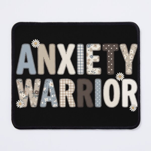 Item preview, Anxiety Warrior – Mental Health Awareness Floral Inspirational Design designed and sold by StickerNestYou.
