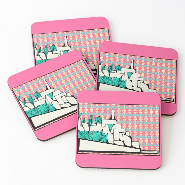 Item preview, Rosh Hashana Gift -Postcard from Yafo Pink  designed and sold by French Papyrus Studio.