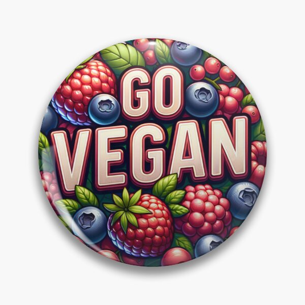 Item preview, Go Vegan Berries Logo designed and sold by MoonMonkeyNbear.