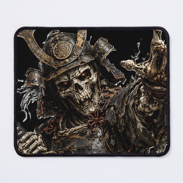 Item preview, Samurai Skull Warlord - Undead Japanese Warrior Gothic Art designed and sold by MouradStudio.