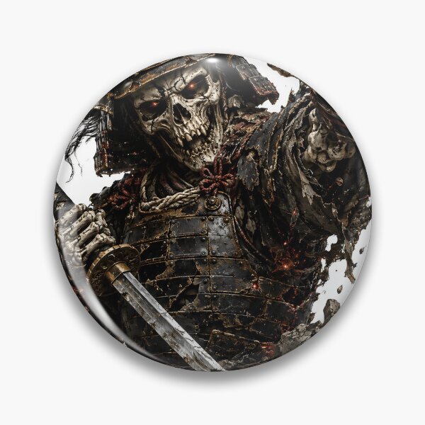 Item preview, Samurai Skull Warlord - Undead Japanese Warrior Gothic Art designed and sold by MouradStudio.