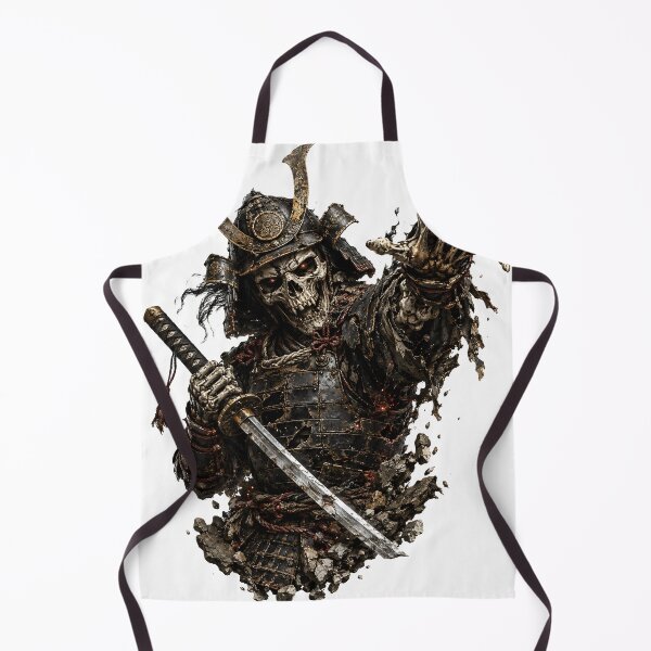 Item preview, Samurai Skull Warlord - Undead Japanese Warrior Gothic Art designed and sold by MouradStudio.