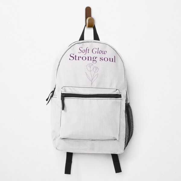Item preview, Soft Glow Strong Soul | Deep Violet Tulip Line Art & Serif Typography designed and sold by Sparkle First Co..
