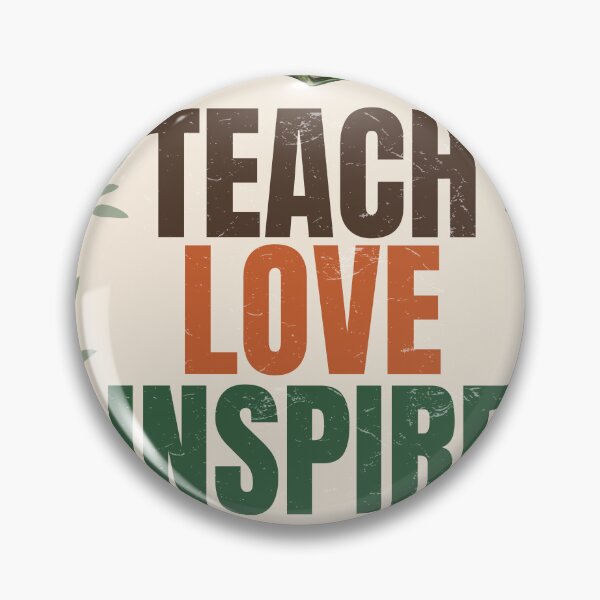 Item preview, Teach Love Inspire Vintage Teacher School Books Design designed and sold by Uvclick.