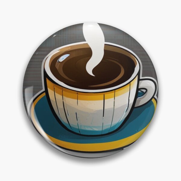Item preview, Clean Powered By Caffeine And Cat Hair Sticker | High Contrast Anime Art Print designed and sold by Joy-boy-op.