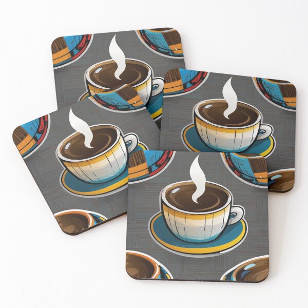 Item preview, Clean Powered By Caffeine And Cat Hair Sticker | High Contrast Anime Art Print designed and sold by Joy-boy-op.