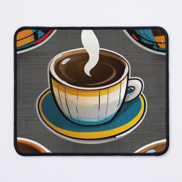 Item preview, Clean Powered By Caffeine And Cat Hair Sticker | High Contrast Anime Art Print designed and sold by Joy-boy-op.