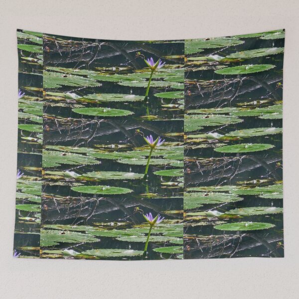 Item preview, Lillypad and solitary flower original photography designed and sold by Wildcard_Designs.