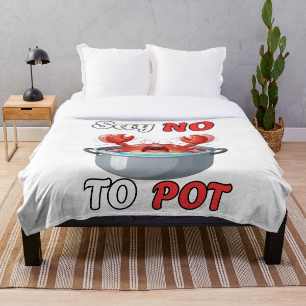 Aperçu de l'œuvre Dites non au pot Funny Crab Designe créée et vendue par AMCreatix.